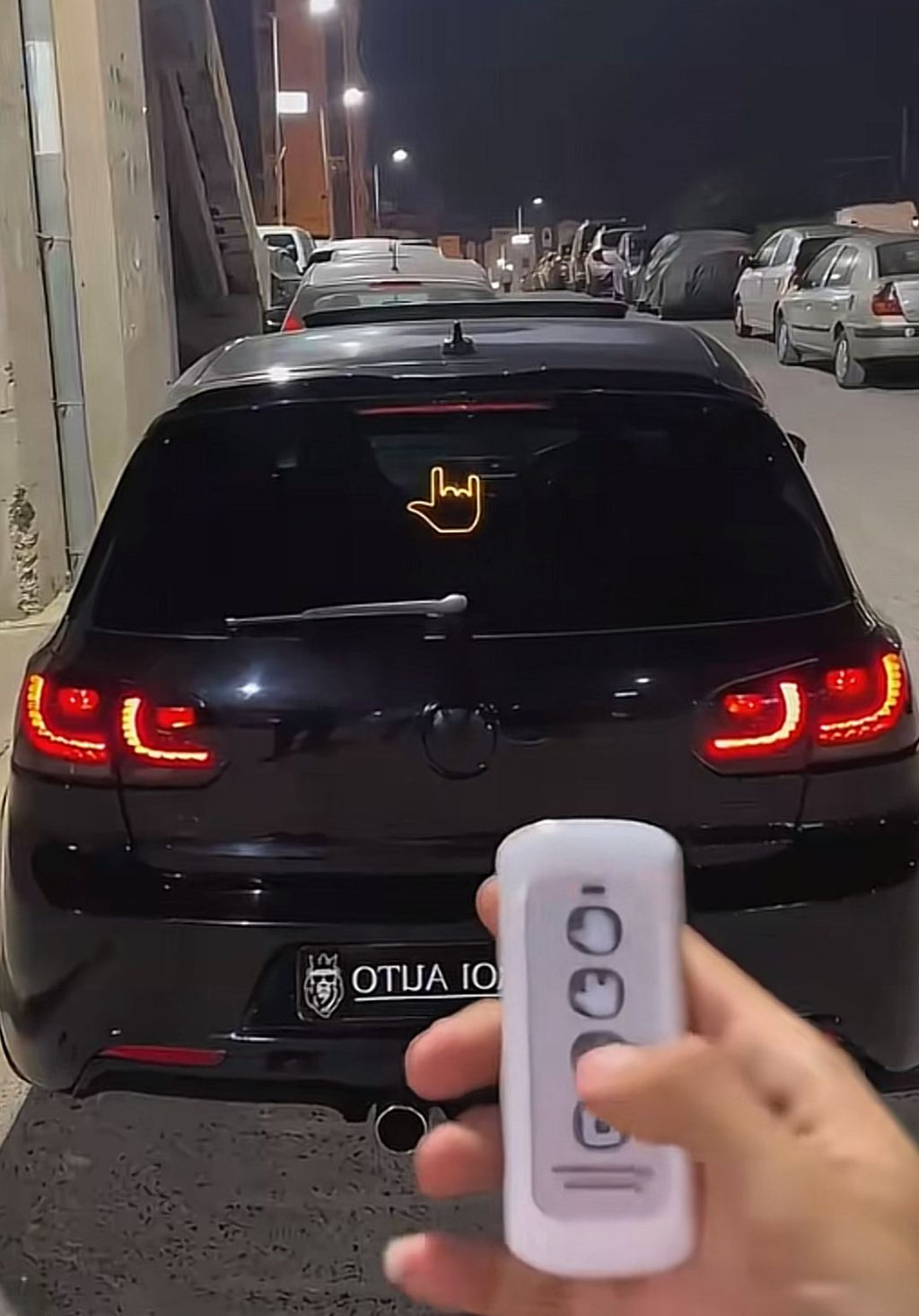 Neon Gesture Car Signal Light