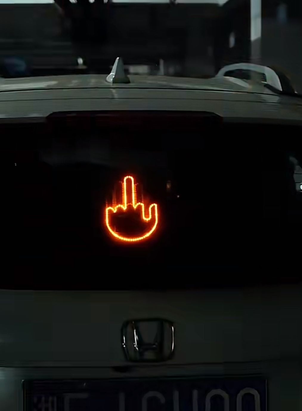 Neon Gesture Car Signal Light
